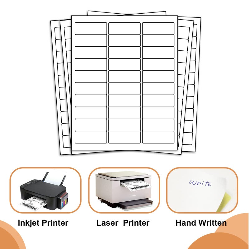 Tapsin 1"" X 2-5/8"" 30 Up Mailing Labels for Laser/Inkjet Printer,Address Labels,Thermal Labels for Printer,Shipping Mailing Labels (500 Sheets - 15000 Labels) - Image 3